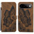 Google Pixel 11 Pro XL Retro Skin Feel Butterflies Embossing Horizontal Flip Leather Phone Case - Brown