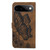 Google Pixel 11 Pro XL Retro Skin Feel Butterflies Embossing Horizontal Flip Leather Phone Case - Brown