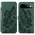 Google Pixel 11 Pro XL Retro Skin Feel Butterflies Embossing Horizontal Flip Leather Phone Case - Green