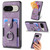 Google Pixel 11 Pro XL Retro Skin-feel Ring Card Wallet Phone Case - Purple