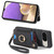 Google Pixel 11 Pro XL Retro Skin-feel Ring Multi-card Wallet Phone Case - Black