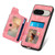 Google Pixel 11 Pro XL Retro Skin-feel Ring Multi-card Wallet Phone Case - Pink