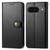 Google Pixel 11 Pro XL Retro Solid Color Buckle Leather Phone Case - Black