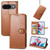 Google Pixel 11 Pro XL Retro Solid Color Buckle Leather Phone Case - Brow