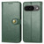 Google Pixel 11 Pro XL Retro Solid Color Buckle Leather Phone Case - Green