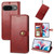 Google Pixel 11 Pro XL Retro Solid Color Buckle Leather Phone Case - Red