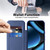 Google Pixel 11 Pro XL Shield Magsafe RFID Anti-theft Rhombus Leather Phone Case - Dark Blue