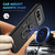 Google Pixel 11 Pro XL Shockproof Metal Ring Holder Phone Case - Black