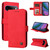 Google Pixel 11 Pro XL Skin Feel Life Tree Metal Button Leather Phone Case - Red