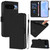 Google Pixel 11 Pro XL Skin Feel Solid Color Leather Phone Case with Lanyard - Black