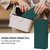 Google Pixel 11 Pro XL Skin Feel Solid Color Leather Phone Case with Lanyard - Dark Green