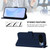 Google Pixel 11 Pro XL Skin Feel Solid Color Leather Phone Case with Lanyard - Navy Blue
