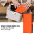 Google Pixel 11 Pro XL Skin Feel Solid Color Leather Phone Case with Lanyard - Orange