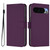 Google Pixel 11 Pro XL Skin Feel Solid Color Leather Phone Case with Lanyard - Violet