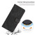 Google Pixel 11 Pro XL Skin Feel Stripe Pattern Leather Phone Case with Lanyard - Black
