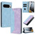 Google Pixel 11 Pro XL Skin Feel Two-tone RFID Blocking Vegan Leather Phone Case - Purple