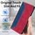 Google Pixel 11 Pro XL Skin Feel Two-tone RFID Blocking Vegan Leather Phone Case - Red