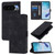 Google Pixel 11 Pro XL Skin-feel Embossed Leather Phone Case - Black