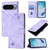Google Pixel 11 Pro XL Skin-feel Embossed Leather Phone Case - Light Purple