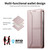 Google Pixel 11 Pro XL Stitched Line Magnetic RFID Vegan Leather Phone Case - Pink