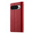 Google Pixel 11 Pro XL Stitching Multi-card Zipper Wallet Leather Phone Case with Short Strap - Red