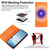 Google Pixel 11 Pro XL Strong Magnetic Dual Butterfly RFID Vegan Leather Phone Case - Orange
