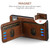 Google Pixel 11 Pro XL Suteni H02 Leather Wallet Stand Back Phone Case - Brown