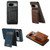 Google Pixel 11 Pro XL Suteni H17 Litchi Texture Leather Magnetic Detachable Wallet Phone Case - Black