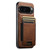Google Pixel 11 Pro XL Suteni H17 Oil Eax Leather Detachable Wallet Phone Case - Brown