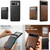 Google Pixel 11 Pro XL Suteni H19 Oil Wax 2-in-1 MagSafe Removable Card Box Back Phone Case - Black