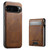 Google Pixel 11 Pro XL Suteni H19 Oil Wax 2-in-1 MagSafe Removable Card Box Back Phone Case - Brown