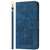 Google Pixel 11 Pro XL Tulips Embossed Leather Phone Case with Lanyard - Blue