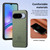 Google Pixel 11 Pro XL Twill Fabric Leather Skin Back Phone Case - Green