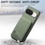 Google Pixel 11 Pro XL Twill Fabric Leather Vertical Flip RFID Card Bag Phone Case - Green