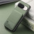 Google Pixel 11 Pro XL Twill Fabric Leather Vertical Flip RFID Card Bag Phone Case - Green