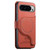 Google Pixel 11 Pro XL Twill Fabric MagSafe RFID Anti-theft Zipper Wallet Leather Phone Case - Orange