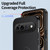 Google Pixel 11 Pro XL WANLONFENG Kickstand Carbon Fiber Texture Magnetic Phone Case with 2pcs Screen Films - Black