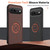 Google Pixel 11 Pro XL WANLONFENG Tech Fabric Texture Magnetic Phone Case with 2pcs Screen Films - Black