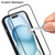 Google Pixel 11 Pro XL WANLONFENG Transparent Four-Corner Shockproof TPU Phone Case with 2pcs Screen Films - Transparent