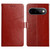Google Pixel 11 Pro XL Y-shaped Pattern Flip Leather Phone Case - Brown