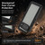 Google Pixel 11 RedPepper Shockproof IP68 Waterproof PC Hybrid TPU Phone Case - Black