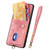 Google Pixel 11 Retro Card Wallet Fold Leather Phone Case with Strap - Pink