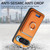 Google Pixel 11 Retro Cross Leather Ring Vertical Insert Card Bag MagSafe Phone Case - Black