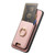 Google Pixel 11 Retro Cross Leather Ring Vertical Insert Card Bag MagSafe Phone Case - Pink