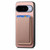 Google Pixel 11 Retro Magsafe Card Bag PU Back Cover Phone Case - Pink