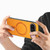 Google Pixel 11 Retro Magsafe Magnetic PU Back Cover Phone Case - Yellow