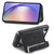 Google Pixel 11 Retro MagSafe Zipper Wallet Card Bag Back Phone Case - Black