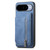 Google Pixel 11 Retro MagSafe Zipper Wallet Card Bag Back Phone Case - Blue