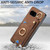 Google Pixel 11 Retro Skin-feel Ring Card Bag Phone Case with Hang Loop - Blue