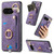 Google Pixel 11 Retro Skin-feel Ring Card Bag Phone Case with Hang Loop - Purple